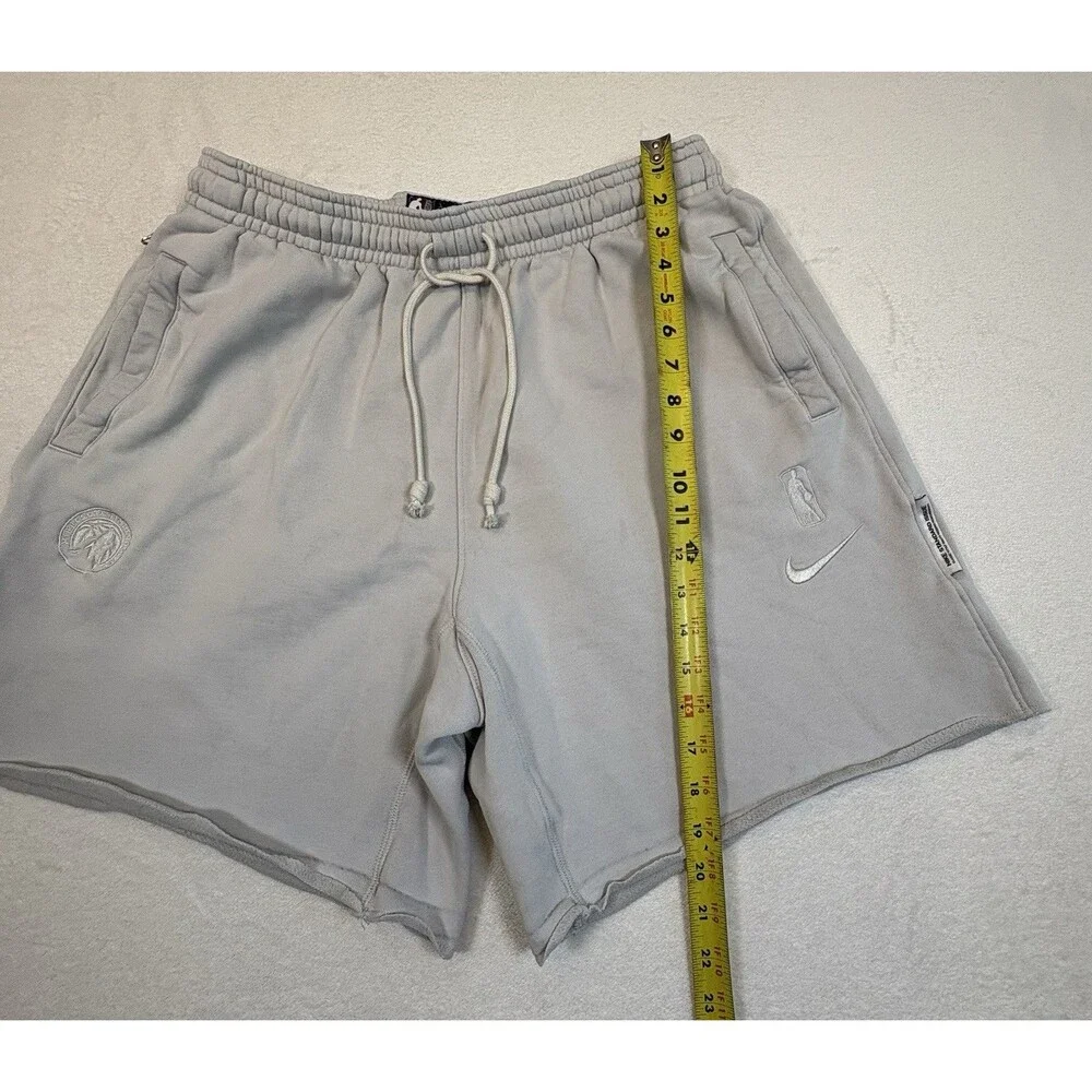 Nike NBA Minnesota Timberwolves Standard Issue Fleece Shorts XL Gray Zip